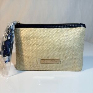 Oscar de la Renta Tan Woven Clutch